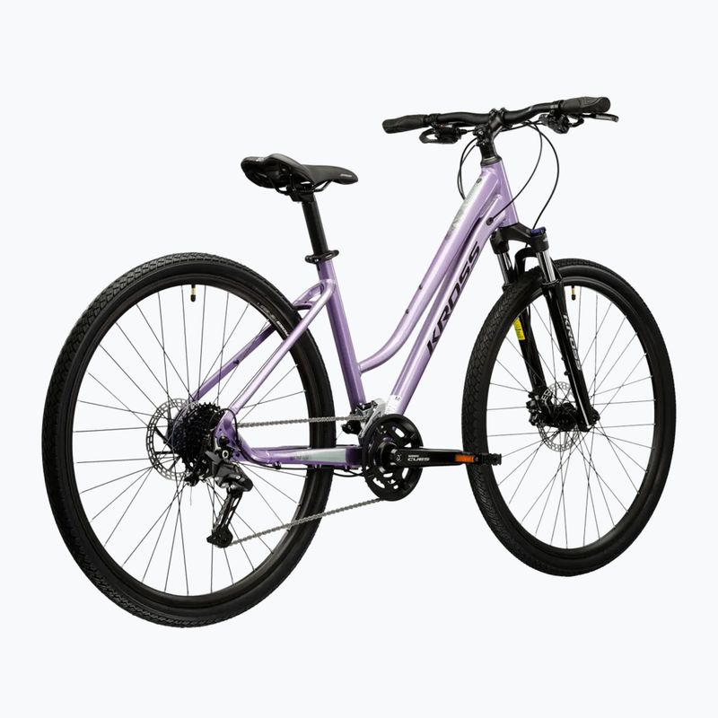 Női cross kerékpár KROSS Evado 5.0 In purple/black/gloss 3