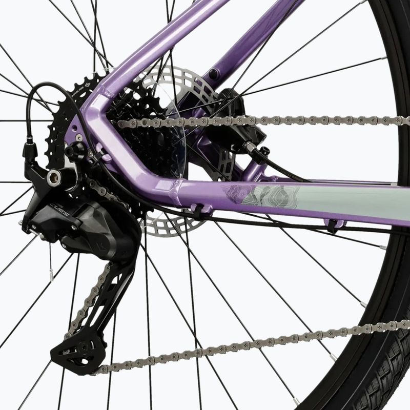 Női cross kerékpár KROSS Evado 5.0 In purple/black/gloss 8