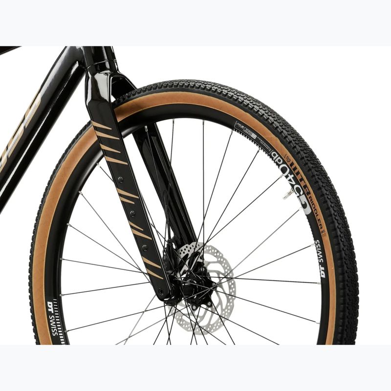 Gravel kerékpár KROSS Esker 6.0 black/gold/gloss 6