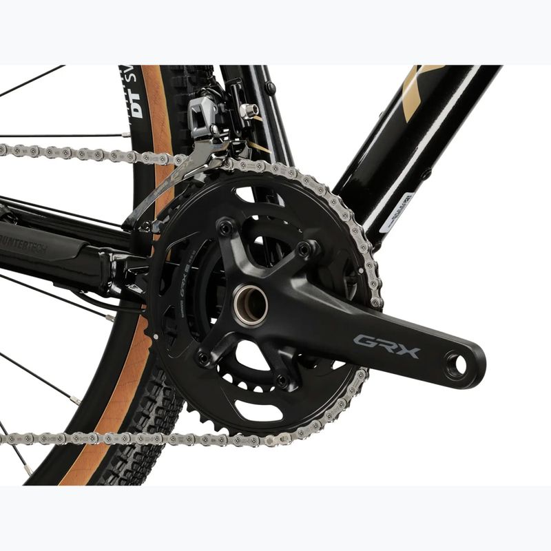 Gravel kerékpár KROSS Esker 6.0 black/gold/gloss 10