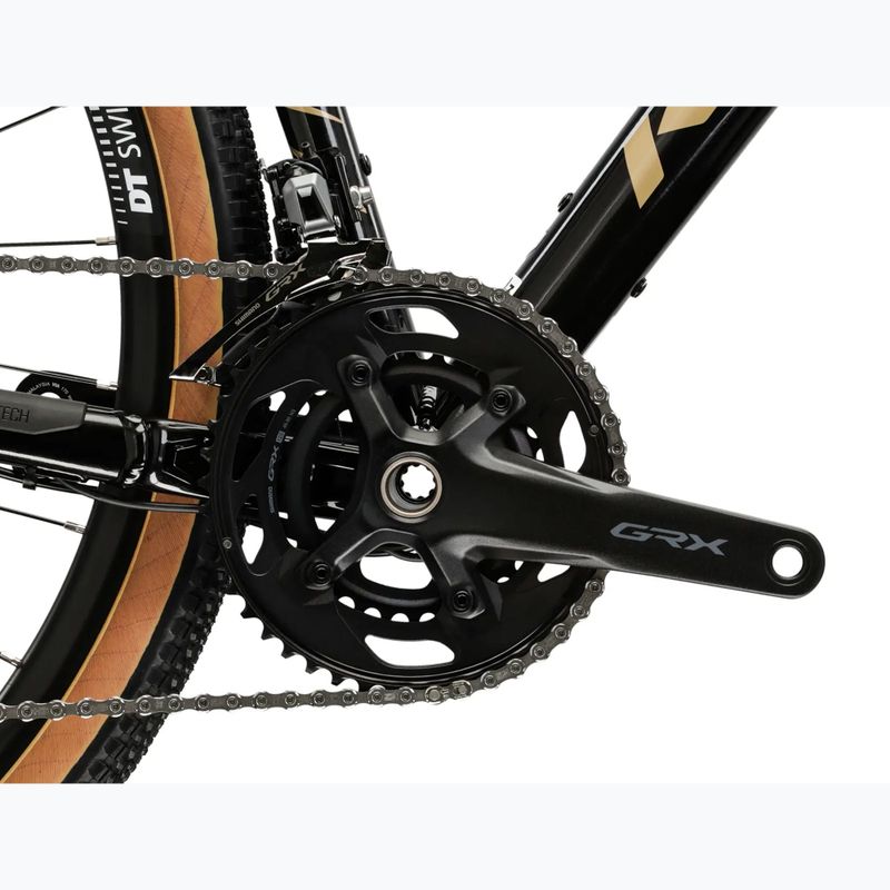 Gravel kerékpár KROSS Esker 6.0 black/gold/gloss 11