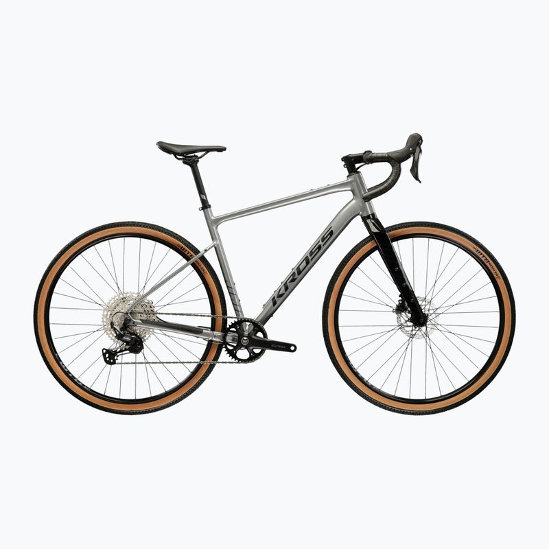 Gravel kerékpár KROSS Esker 5.0 grey/graphite
