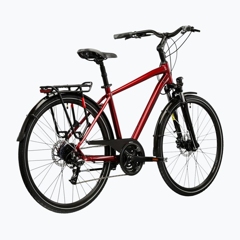 Férfi trekking kerékpár KROSS Trans 4.0 ruby/black/gloss 3