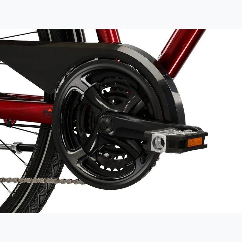 Férfi trekking kerékpár KROSS Trans 4.0 ruby/black/gloss 9