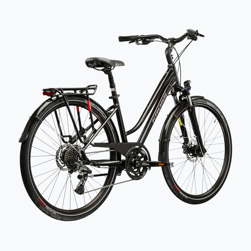 Női trekking kerékpár KROSS Trans 7.0 In black/pink/gloss 3