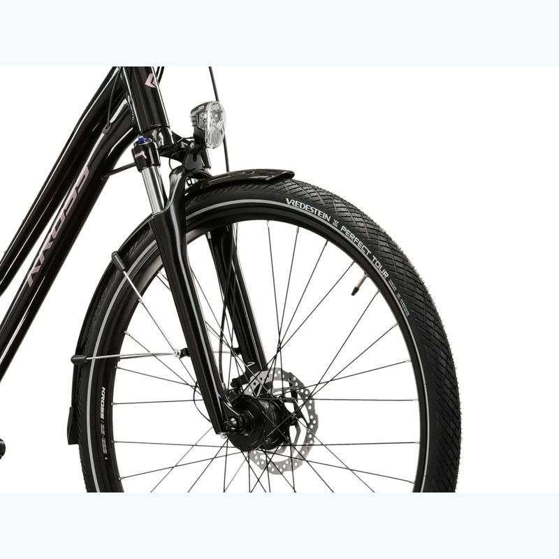 Női trekking kerékpár KROSS Trans 7.0 In black/pink/gloss 5