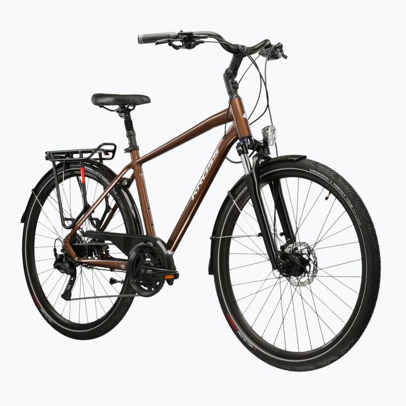 Trekking kerékpár KROSS Trans 5.0 brown/silver/gloss 2