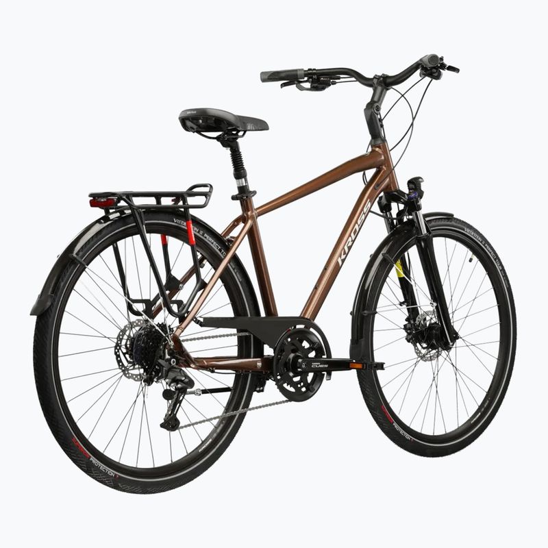 Trekking kerékpár KROSS Trans 5.0 brown/silver/gloss 3