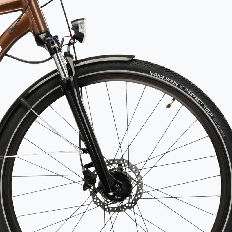 Trekking kerékpár KROSS Trans 5.0 brown/silver/gloss 6
