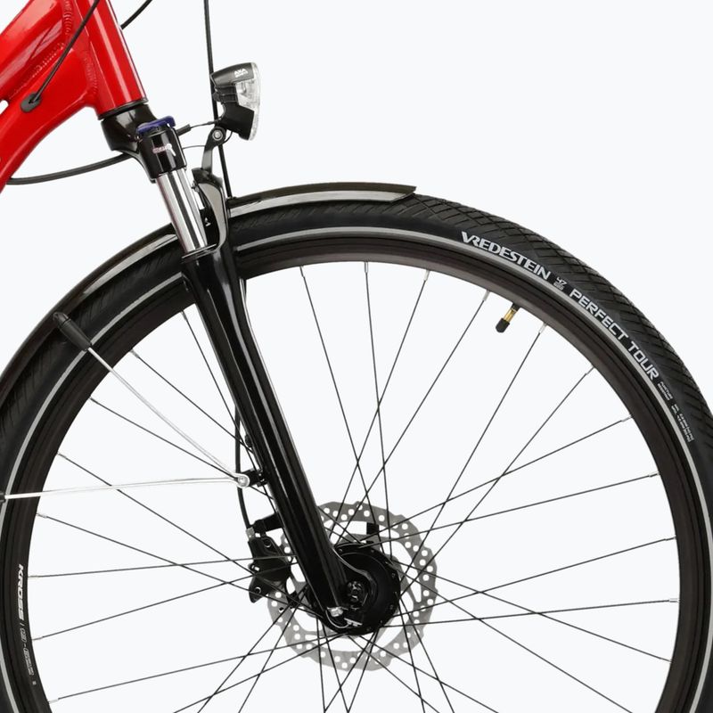 Női trekking kerékpár KROSS Trans 5.0 In red/silver/gloss 6