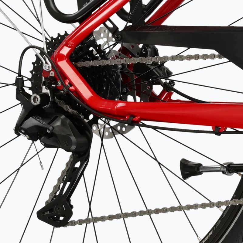 Női trekking kerékpár KROSS Trans 5.0 In red/silver/gloss 8