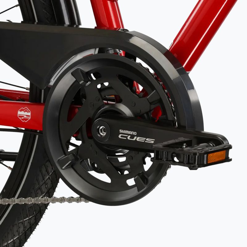 Női trekking kerékpár KROSS Trans 5.0 In red/silver/gloss 9