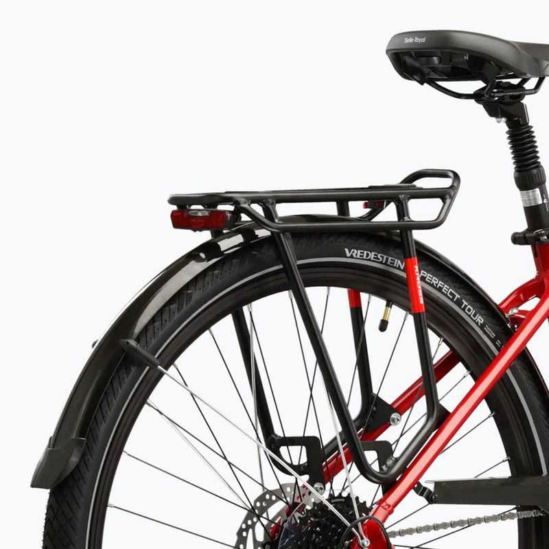 Női trekking kerékpár KROSS Trans 5.0 In red/silver/gloss 11