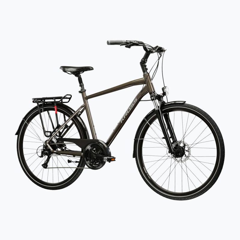 Trekking kerékpár KROSS Trans 4.0 brown/silver/gloss 2