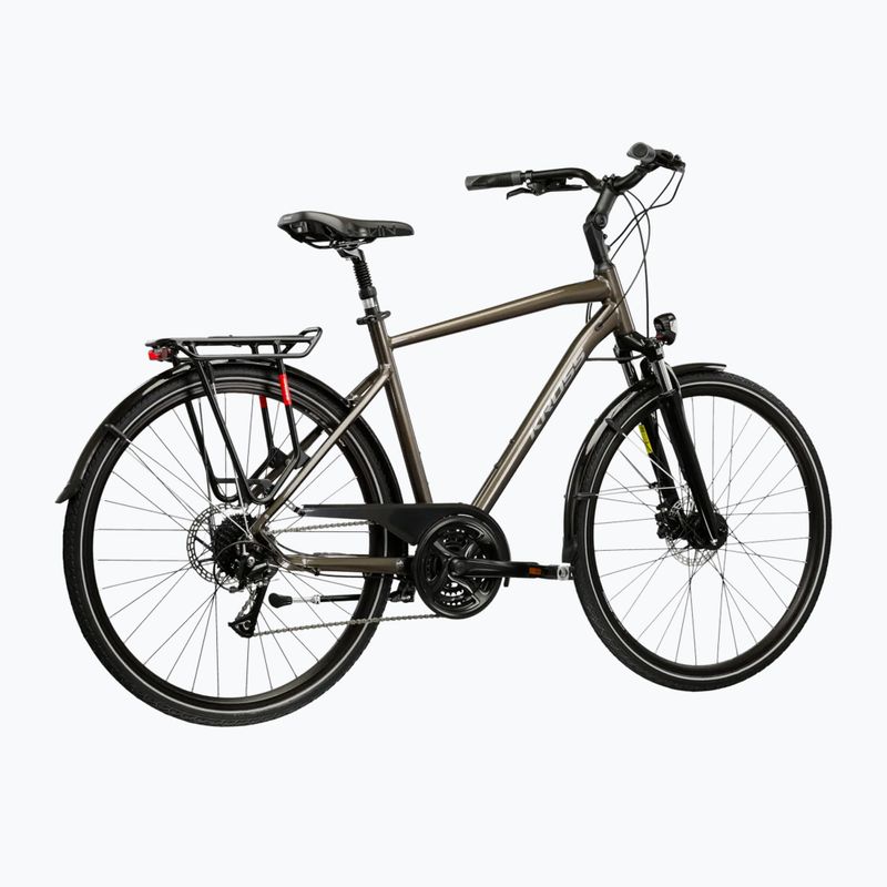 Trekking kerékpár KROSS Trans 4.0 brown/silver/gloss 3