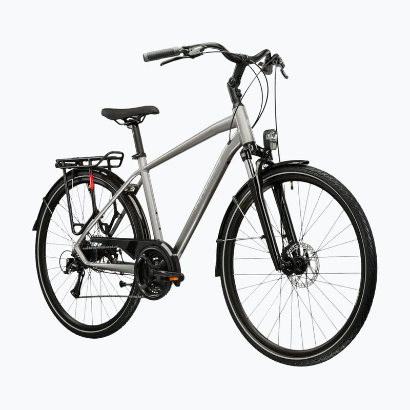 Férfi trekking kerékpár KROSS Trans 3.0 silver/blue/gloss 2