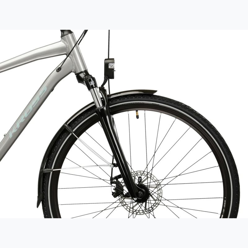 Férfi trekking kerékpár KROSS Trans 3.0 silver/blue/gloss 6