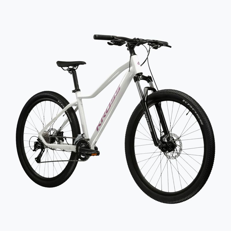 Női mountain bike KROSS Lea 3.0 W 29 white/pink/gloss 2