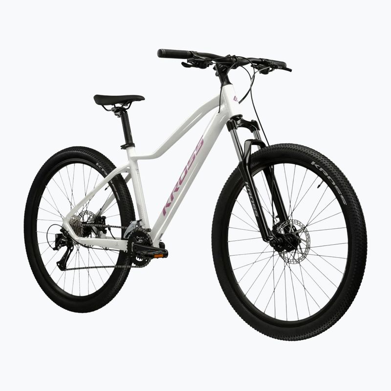 Női mountain bike KROSS Lea 3.0 in 27.5 white/pink/gloss 2