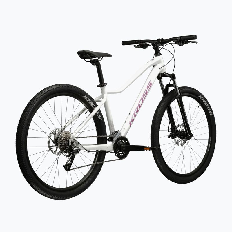 Női mountain bike KROSS Lea 3.0 in 27.5 white/pink/gloss 3