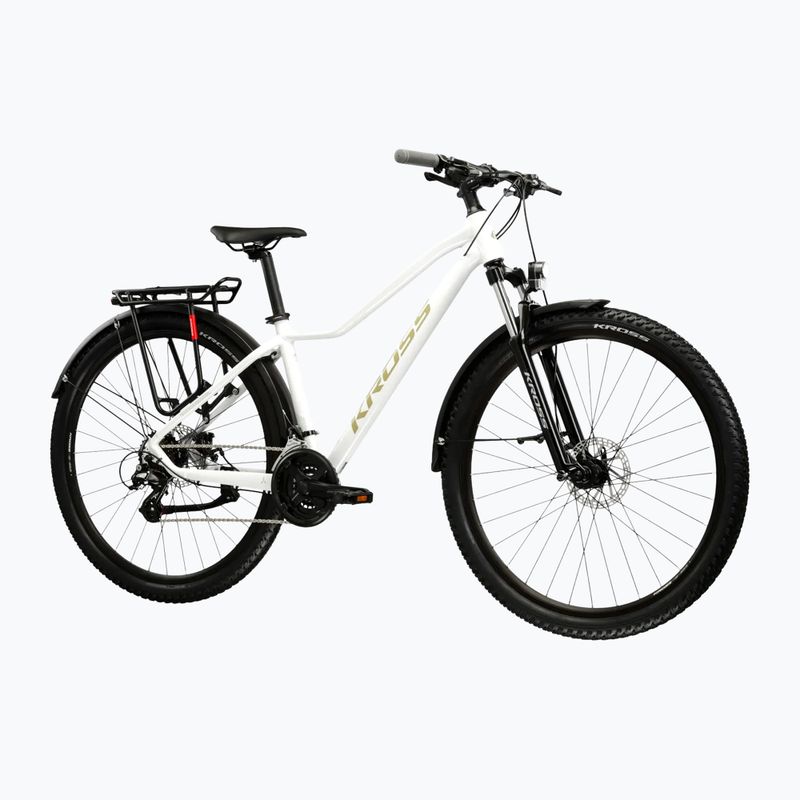 Női mountain bike KROSS Lea 2.0 Eq W 27.5 white/gold/gloss 2