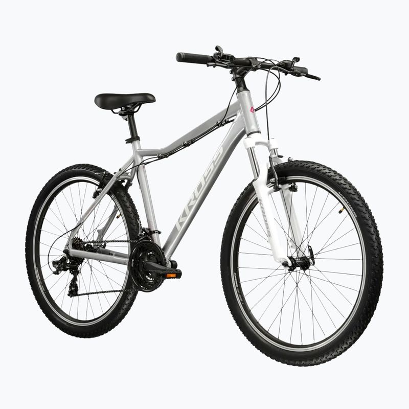 Női mountain bike KROSS Lea 1.0 silver/white/gloss 2