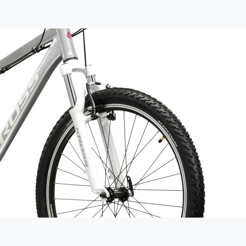 Női mountain bike KROSS Lea 1.0 silver/white/gloss 5