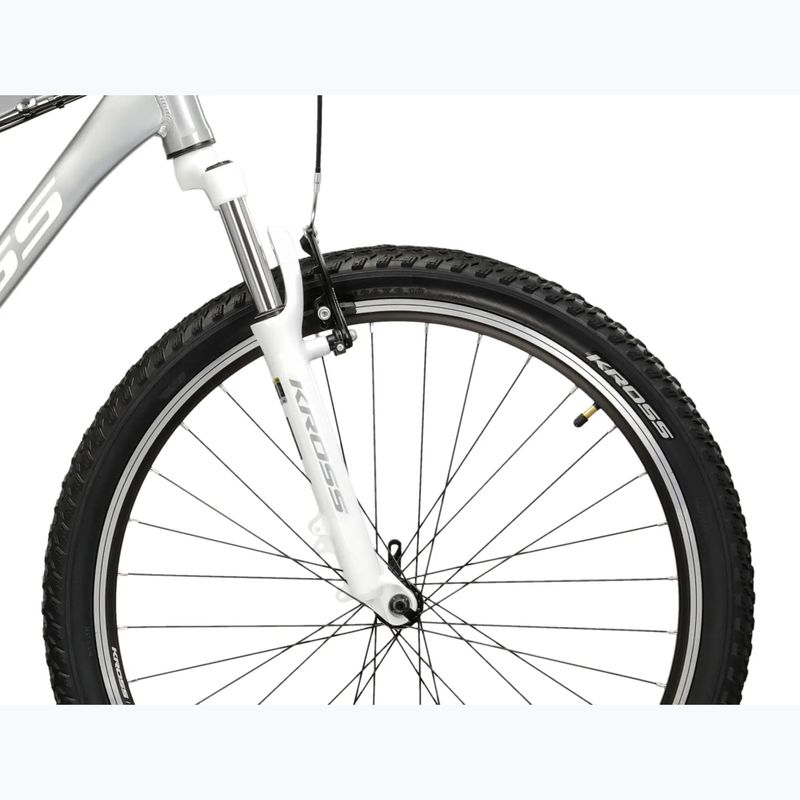 Női mountain bike KROSS Lea 1.0 silver/white/gloss 6