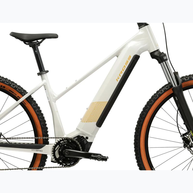 Női elektromos kerékpár KROSS Influx Hyb 1.0 720Wh grey/gold/gloss 12