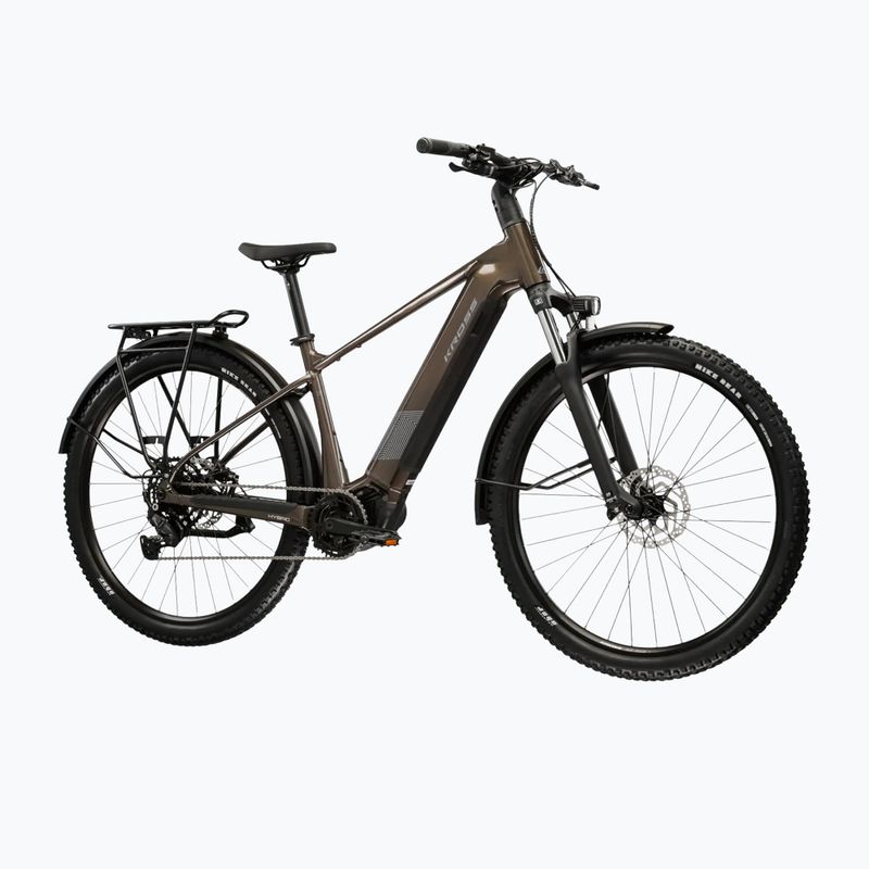 Elektromos kerékpár KROSS Influx Suv Hybrid 1.0 820Wh brown/silver/gloss 2