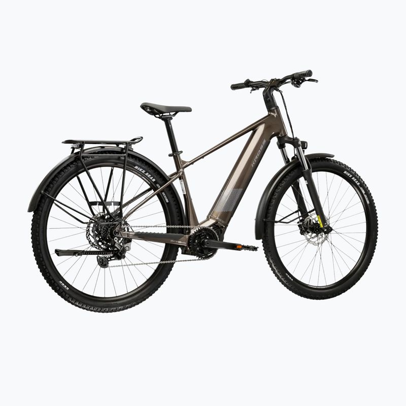 Elektromos kerékpár KROSS Influx Suv Hybrid 1.0 820Wh brown/silver/gloss 3