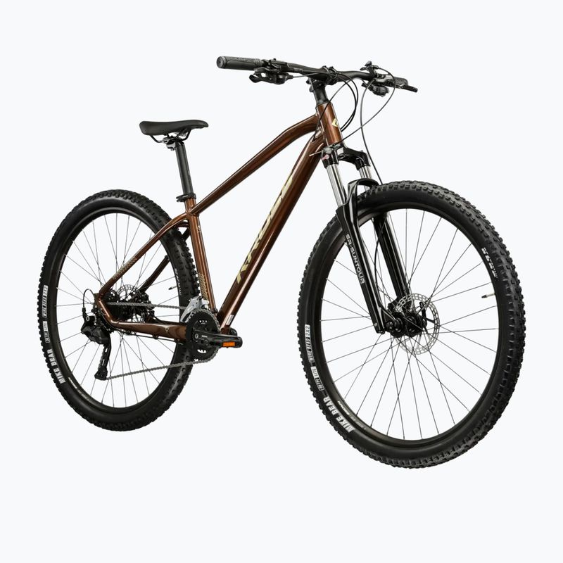 Hegyi kerékpár KROSS Hexagon 5.0 27.5" brown/gold/gloss 2