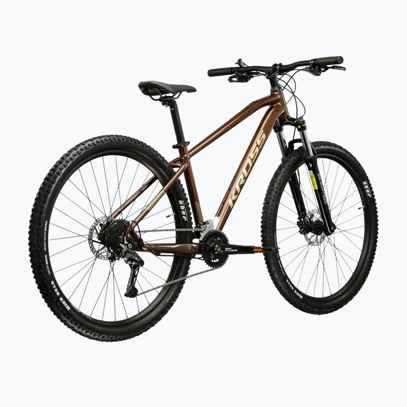 Hegyi kerékpár KROSS Hexagon 5.0 27.5" brown/gold/gloss 3