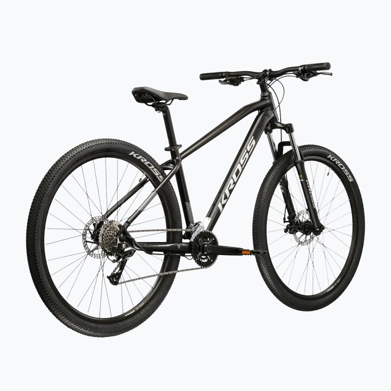 Hegyi kerékpár KROSS Hexagon 3.0 27,5" black/silver/matte 3