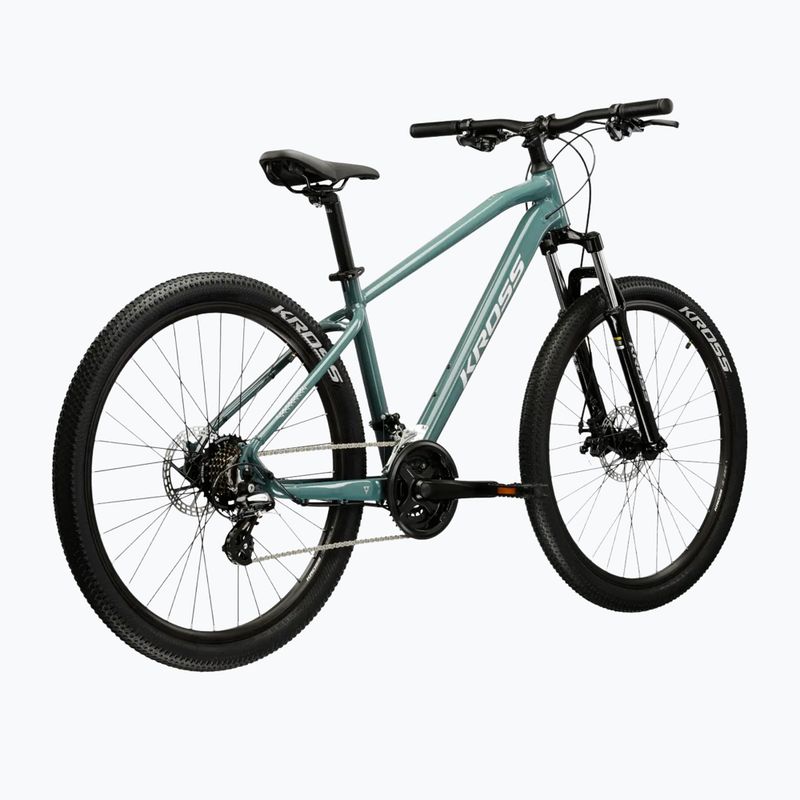 Hegyi kerékpár KROSS Hexagon 2.0 27,5" green/silver/gloss 3