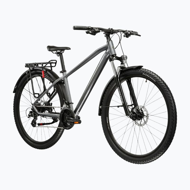 Hegyi kerékpár KROSS Hexagon 2.0 EQ 27,5" grey/dark grey/gloss 2