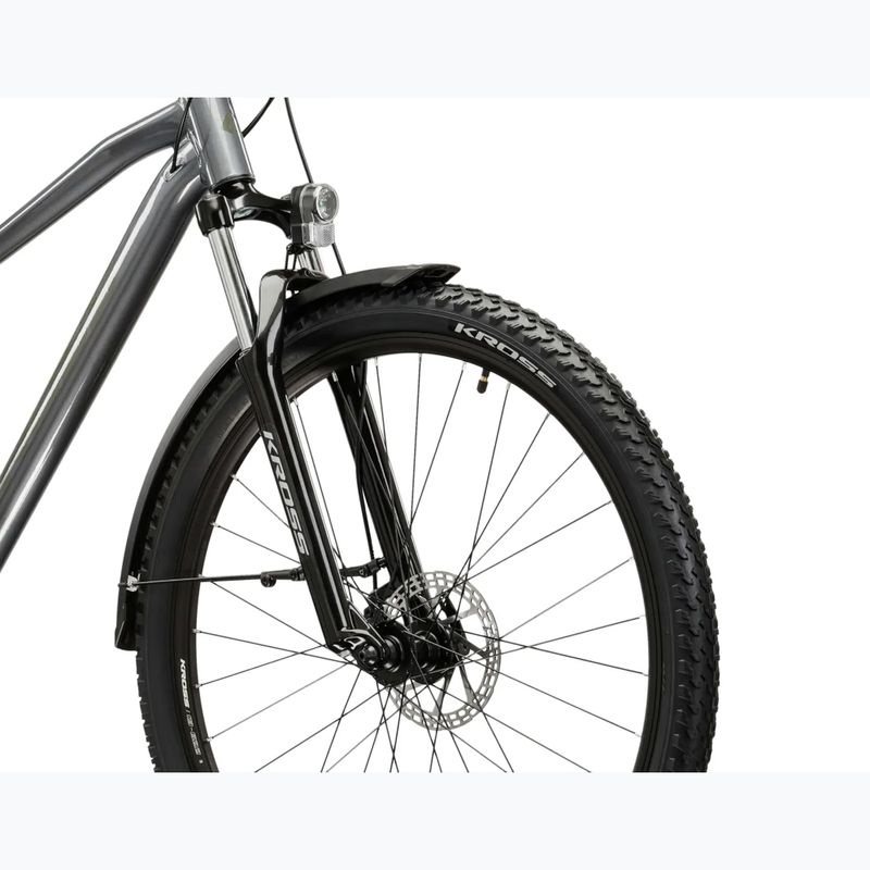 Hegyi kerékpár KROSS Hexagon 2.0 EQ 27,5" grey/dark grey/gloss 5