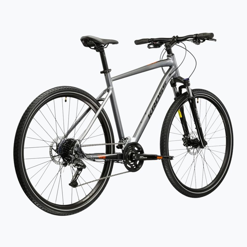 Cross kerékpár KROSS Evado 5.0 grey/black/gloss 3