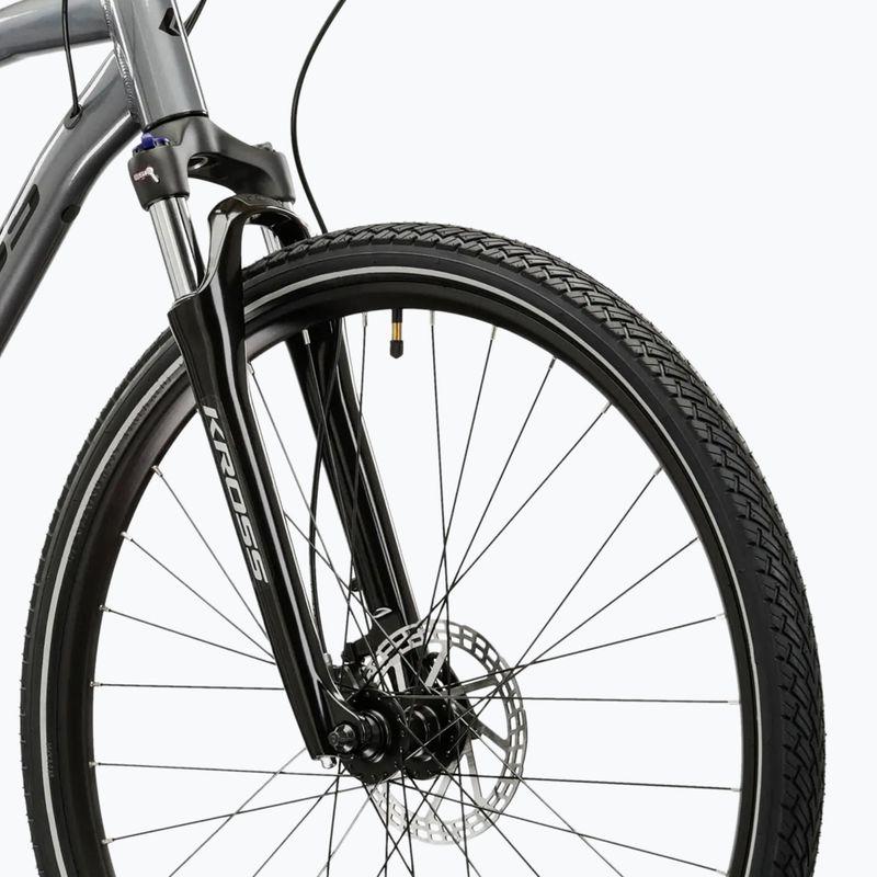 Cross kerékpár KROSS Evado 5.0 grey/black/gloss 5