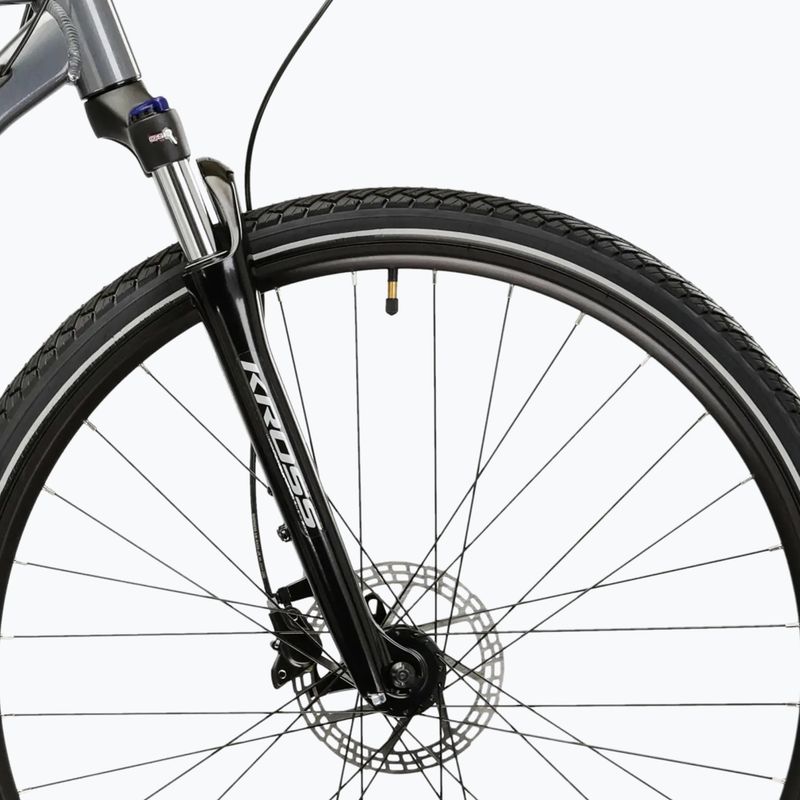 Cross kerékpár KROSS Evado 5.0 grey/black/gloss 6