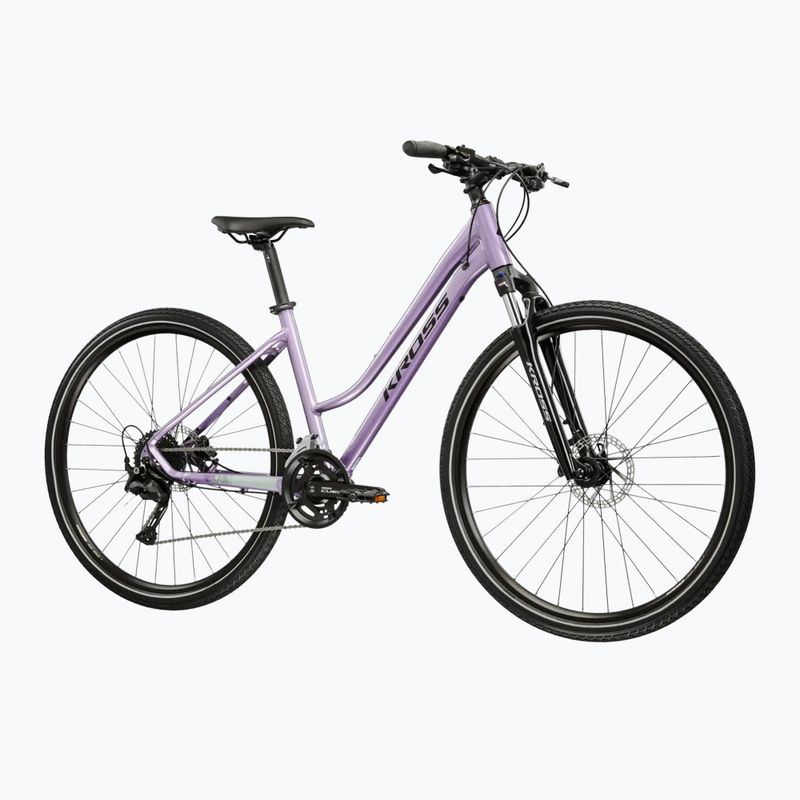 Női cross kerékpár KROSS Evado 5.0 In purple/black/gloss 2