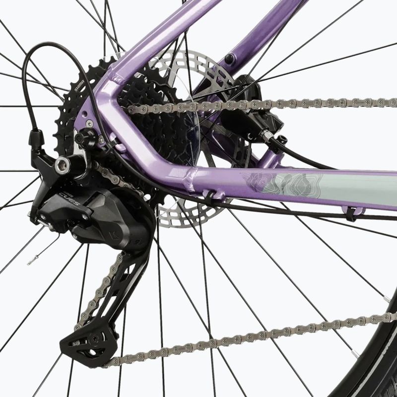 Női cross kerékpár KROSS Evado 5.0 In purple/black/gloss 7