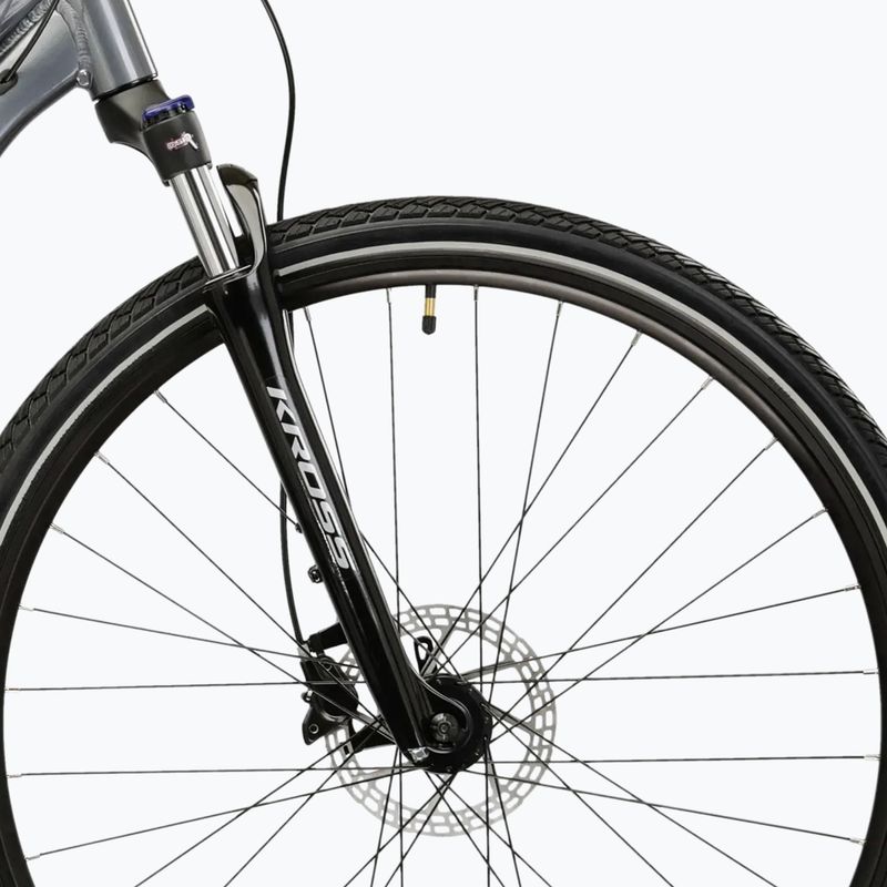 Női cross kerékpár KROSS Evado 5.0 In grey/blue/gloss 6