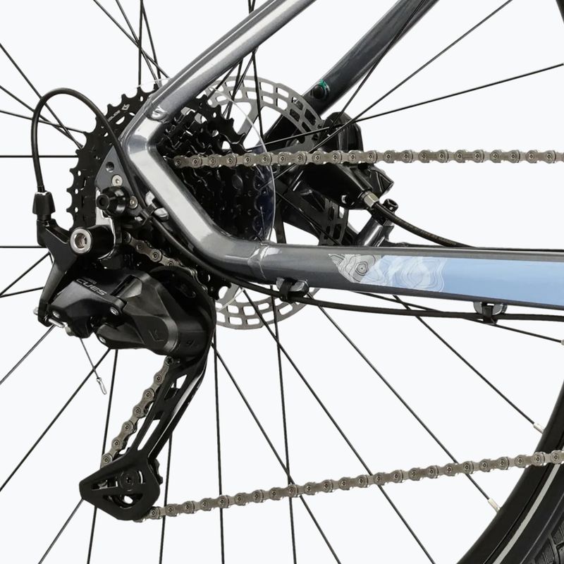 Női cross kerékpár KROSS Evado 5.0 In grey/blue/gloss 8