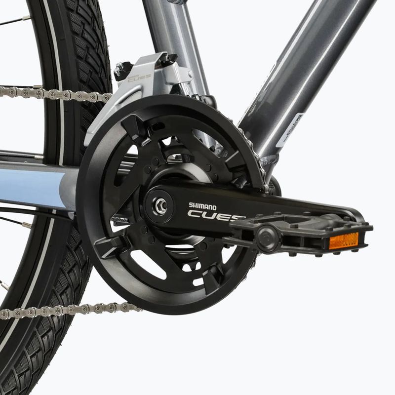 Női cross kerékpár KROSS Evado 5.0 In grey/blue/gloss 9