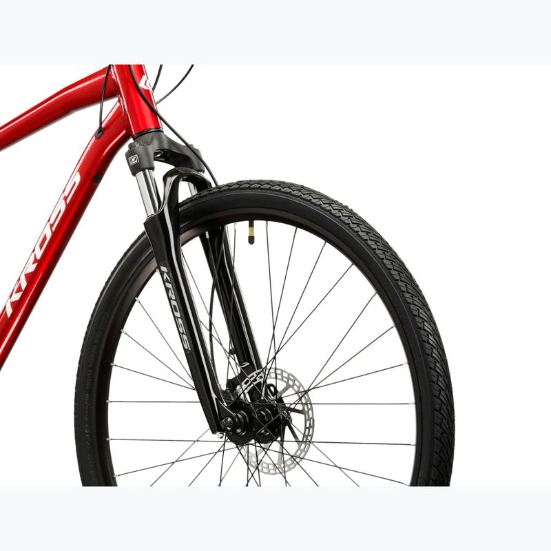 Cross kerékpár KROSS Evado 4.0 burgundy/white/gloss 5