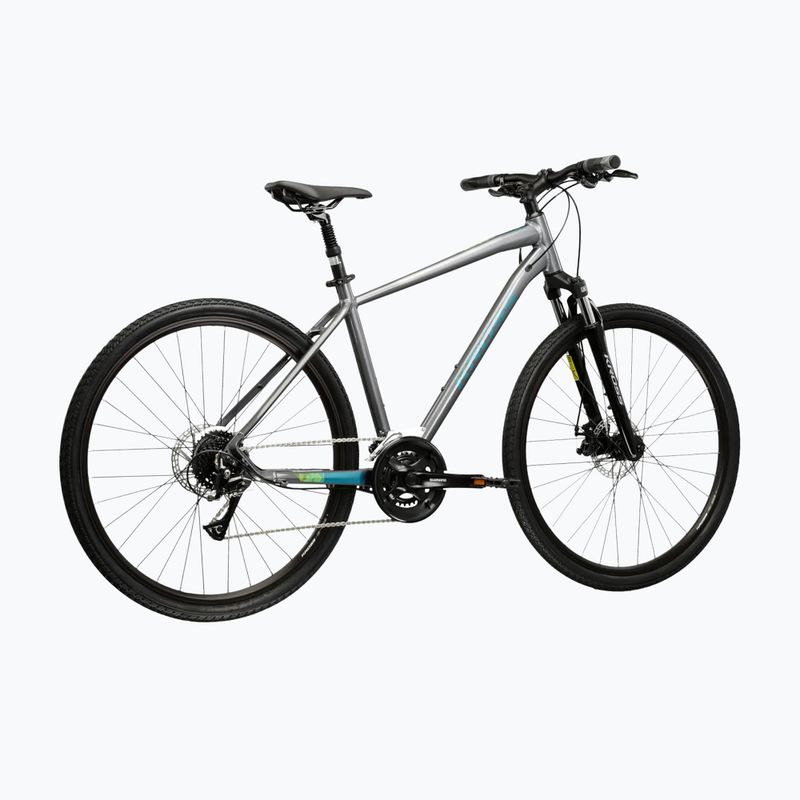 Cross kerékpár KROSS Evado 3.0 grey/teal/gloss 3