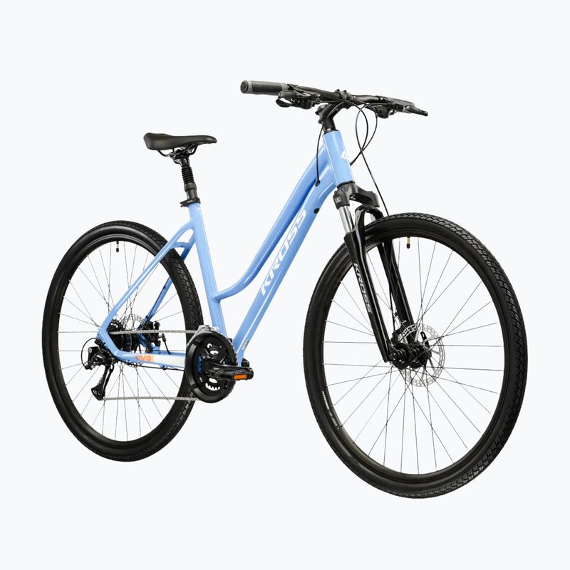 Női cross kerékpár KROSS Evado 3.0 In blue/white/gloss 2