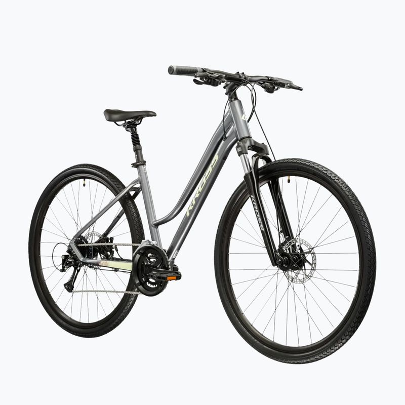 Női cross kerékpár KROSS Evado 3.0 In grey/green/gloss 2