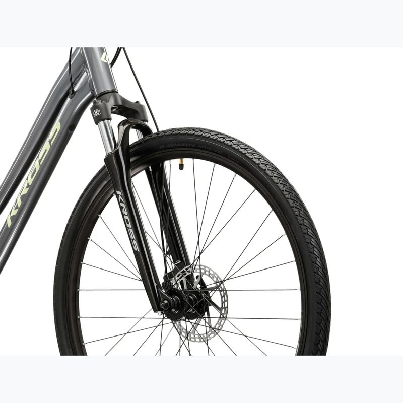 Női cross kerékpár KROSS Evado 3.0 In grey/green/gloss 5